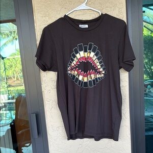 Black T-Shirt with Colorful Graphic